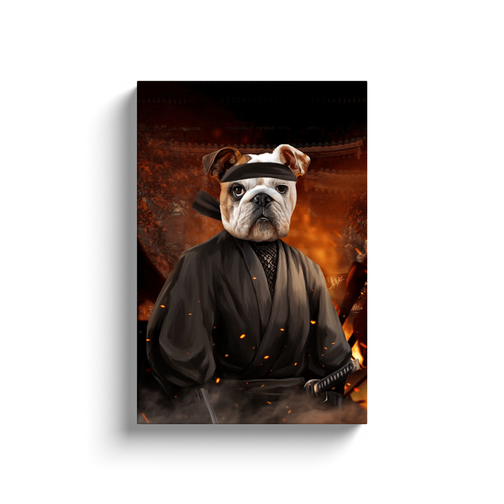 &#39;The Ninja&#39; Personalized Pet Canvas