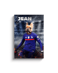 'France Doggos Soccer' Personalized Pet Canvas