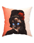 'Amy Cathouse' Personalized Pet Throw Pillow