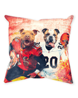 'Cincinnati Doggos' Personalized 2 Pet Throw Pillow