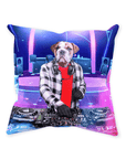 'The Male DJ' Personalized Pet Throw Pillow