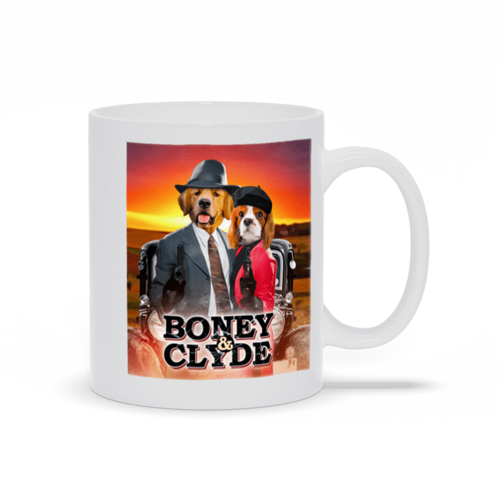 &#39;Boney and Clyde&#39; Personalized 2 Pet Mug