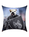 'The Warrior' Personalized Pet Throw Pillow