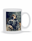 Taza personalizada para mascotas 'El veterano del ejército'