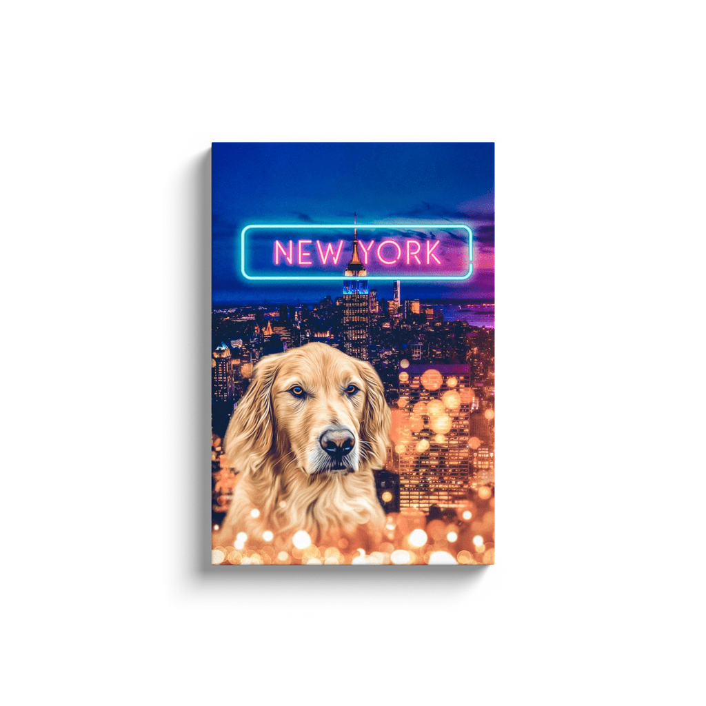 &#39;Doggos of New York&#39; Personalized Pet Canvas