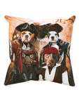 'The Pirates' Personalized 4 Pet Throw Pillow