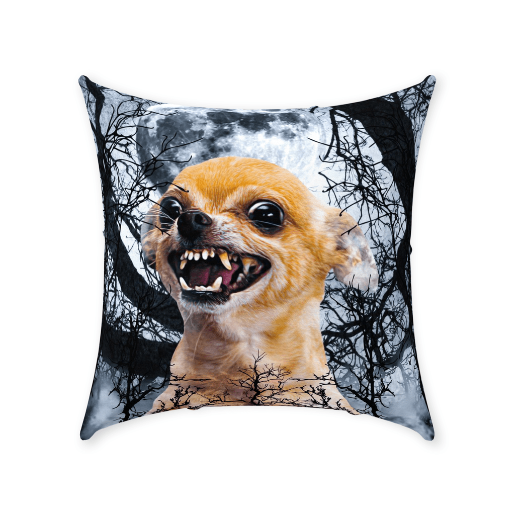 &#39;The Fierce Wolf&#39; Personalized Pet Throw Pillow