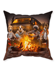 'The Campers' Personalized 4 Pet Throw Pillow