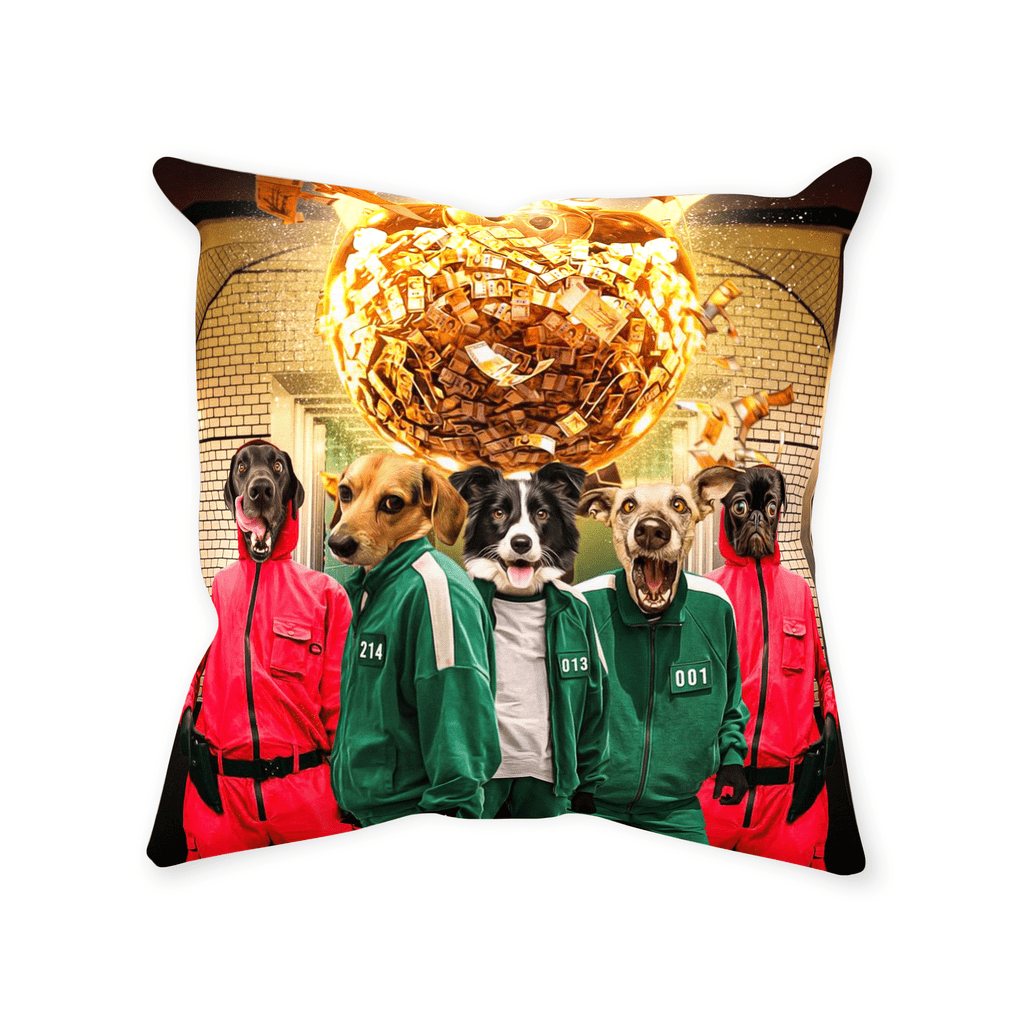&#39;Squid Paws&#39; Personalized 5 Pet Throw Pillow