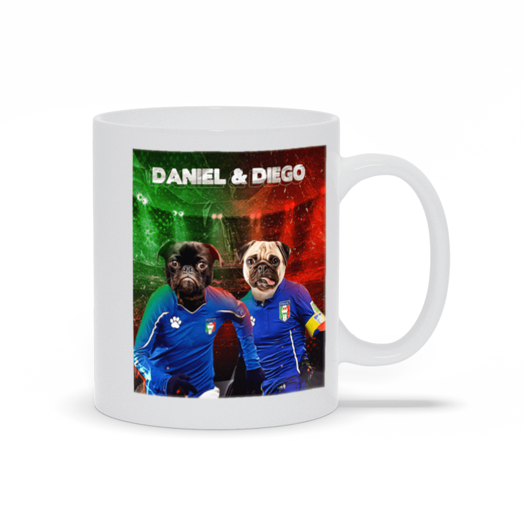 &#39;Italy Doggos&#39; Personalized 2 Pet Mug