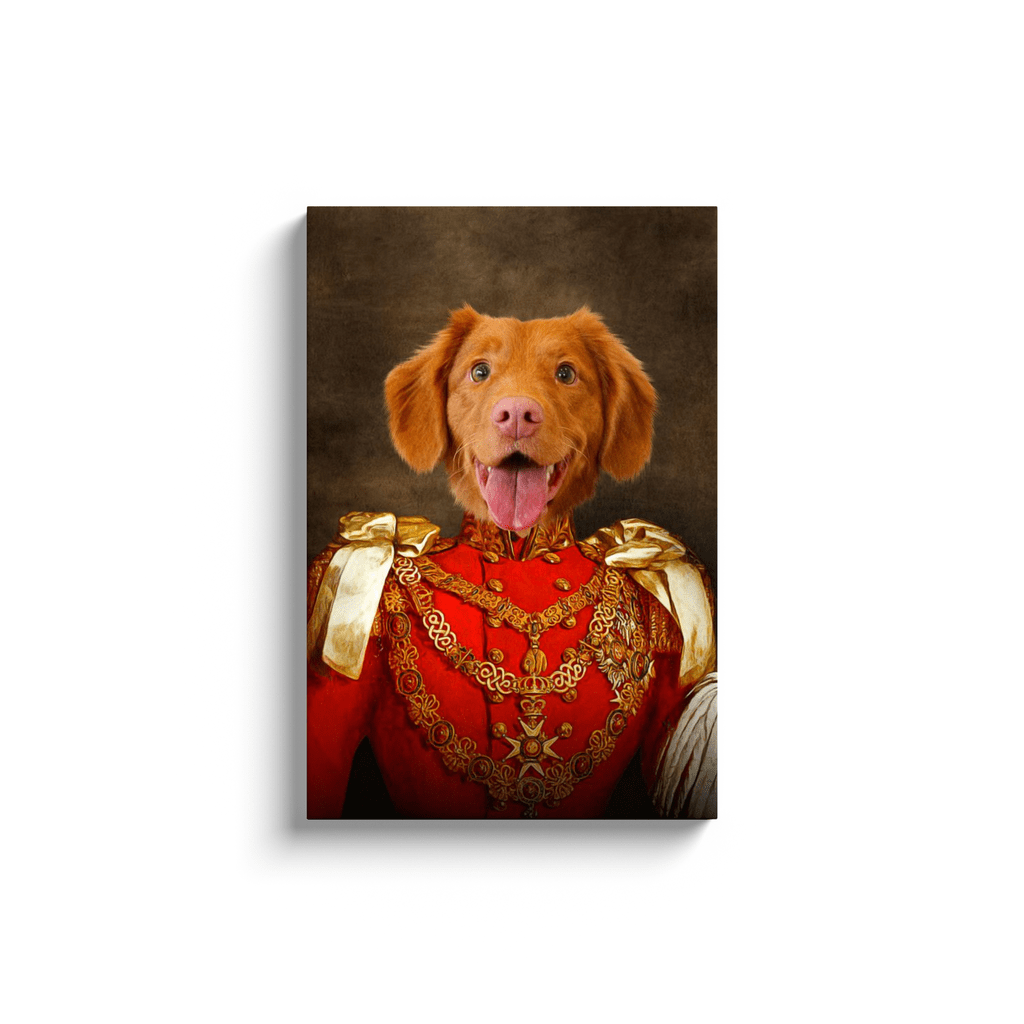 &#39;Sergeant Bork&#39; Personalized Pet Canvas