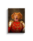 'Sergeant Bork' Personalized Pet Canvas