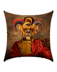 'Jester Doggo' Personalized Pet Throw Pillow