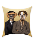 'The Woofice' Personalized 2 Pet Throw Pillow