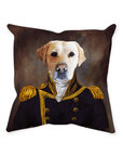'The Captain' Personalized Pet Throw Pillow