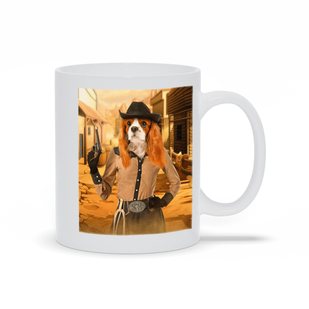 &#39;The Cowgirl&#39; Personalized Pet Mug