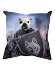 'The Warrior' Personalized Pet Throw Pillow