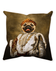 'The King Blep' Personalized Pet Throw Pillow