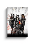 'Kiss Doggos' Personalized 4 Pet Canvas