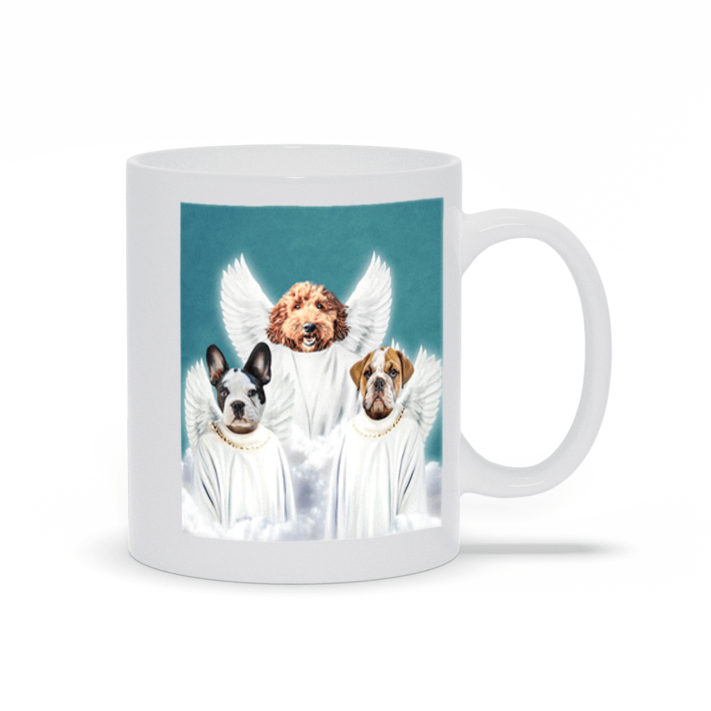 &#39;3 Angels&#39; Personalized 3 Pet Mug