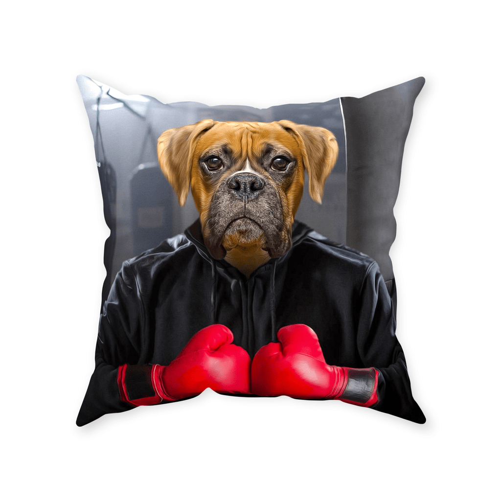 &#39;The Boxer&#39; Personalized Pet Throw Pillow