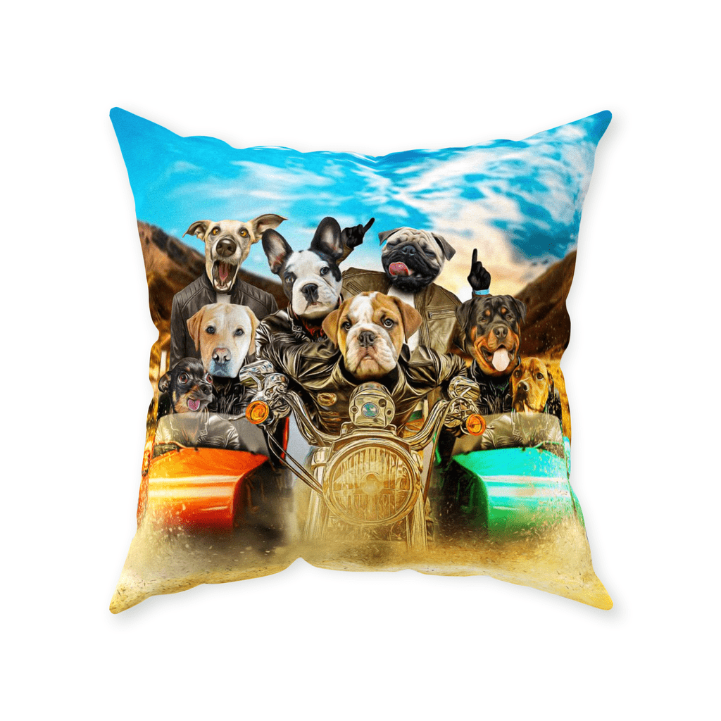 &#39;Harley Wooferson&#39; Personalized 8 Pet Throw Pillow