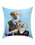 'Step Doggos' Personalized 2 Pet Throw Pillow