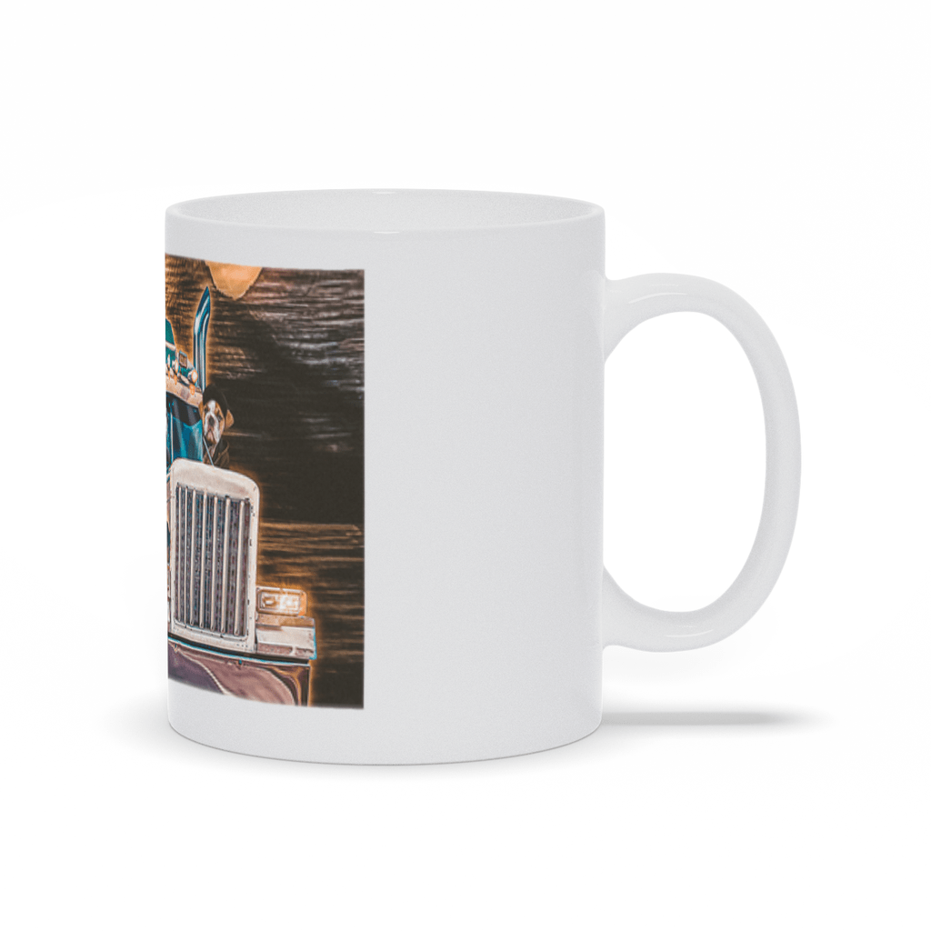 &#39;The Truckers&#39; Personalized 3 Pet Mug