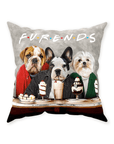 'Furends' Personalized 3 Pet Throw Pillow
