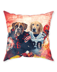 'Cleveland Doggos' Personalized 2 Pet Throw Pillow