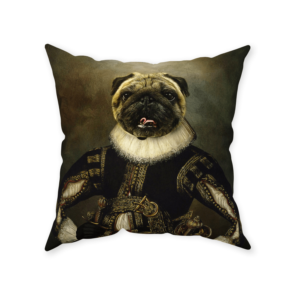 &#39;William Dogspeare&#39; Personalized Pet Throw Pillow