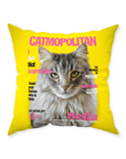 'Catmopolitan' Personalized Pet Throw Pillow