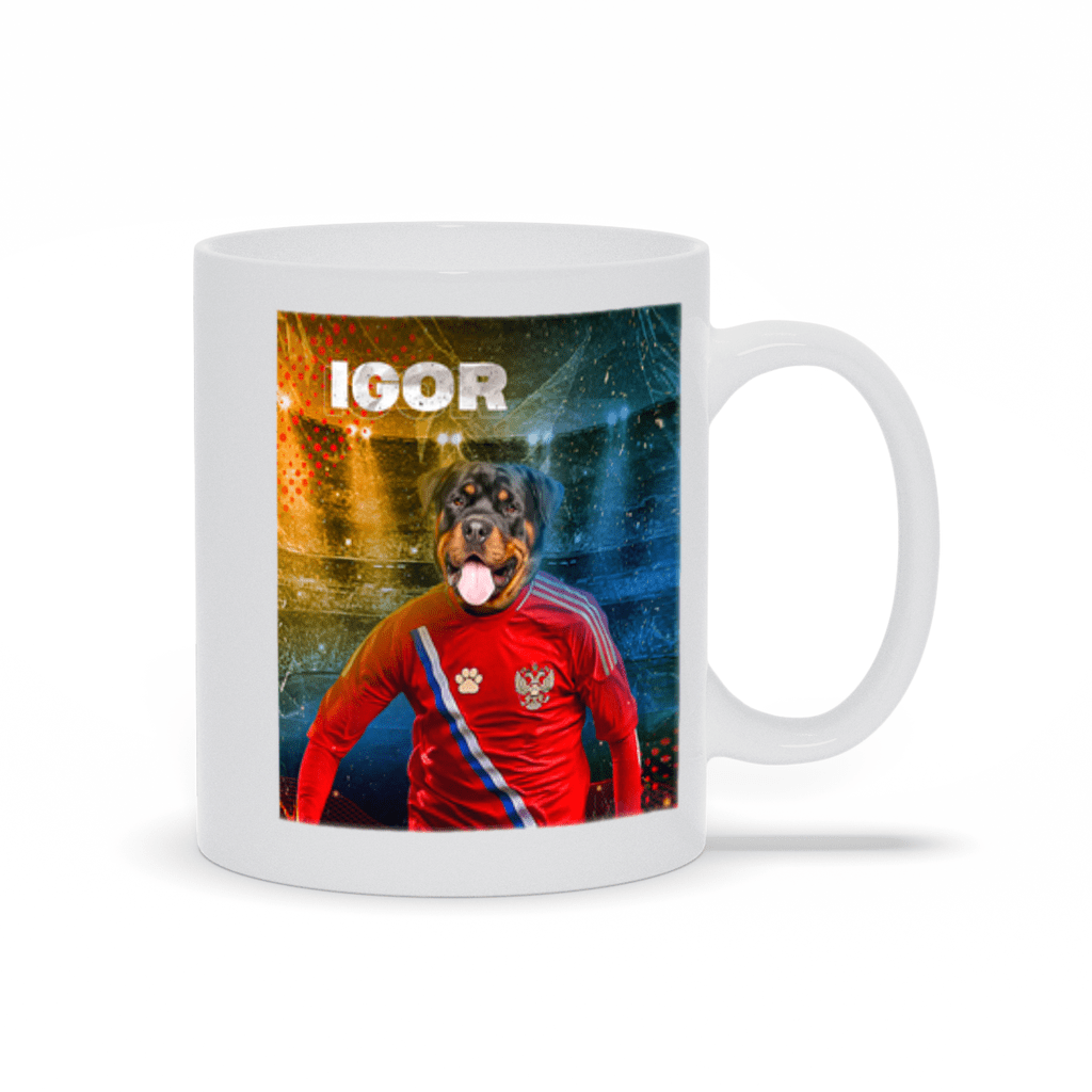 &#39;Russia Doggos Soccer&#39; Personalized Pet Mug