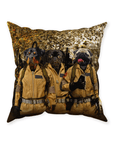 'Dog Busters' Personalized 3 Pet Throw Pillow