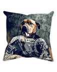 'The Army Veteran' Personalized Pet Throw Pillow