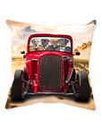 'The Hot Rod' Personalized 4 Pet Throw Pillow