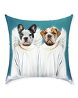 '2 Angels' Personalized 2 Pet Throw Pillow