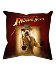 'The Indiana Bones' Personalized Pet Throw Pillow