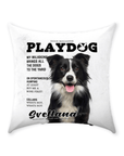'Playdog' Personalized Pet Throw Pillow