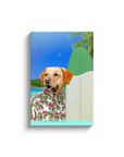 'The Surfer' Personalized Pet Canvas