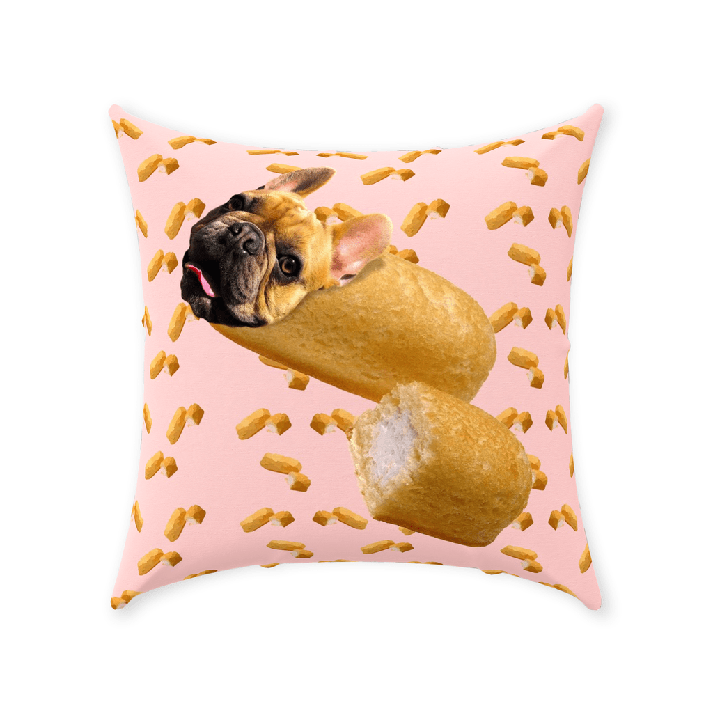 &#39;Twinkie Doggo&#39; Personalized Pet Throw Pillow