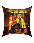 'The Doggies' Personalized 2 Pet Throw Pillow