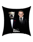 'The Dogfathers' Personalized Pet/Human Throw Pillow