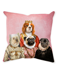'The Royal Ladies' Personalized 4 Pet Throw Pillow