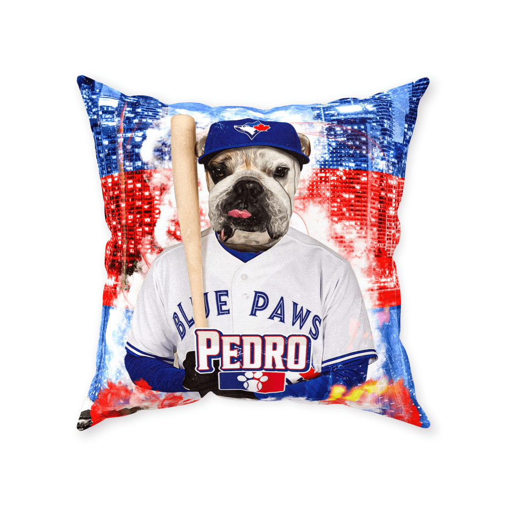 &#39;Toronto Blue Doggs&#39; Personalized Pet Throw Pillow