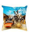 'Harley Wooferson' Personalized 4 Pet Throw Pillow