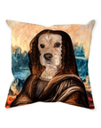 'Dogga Lisa' Personalized Pet Throw Pillow