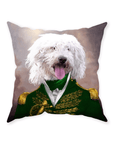 'The Green Admiral' Personalized Pet Throw Pillow