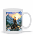 'The Retro Wolf' Personalized Pet Mug