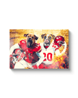 'Kansas City Doggos' Personalized 2 Pet Canvas
